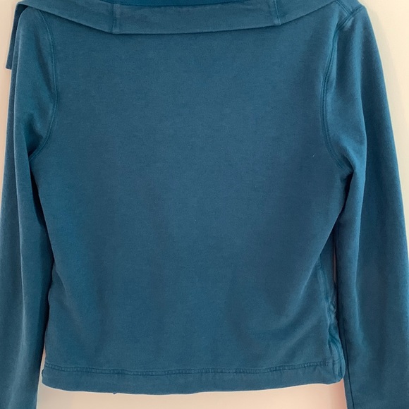 Athleta On The Move Asymmetrical Zip Cotton Modal Sweatshirt Jacket Medium - Picture 6 of 8